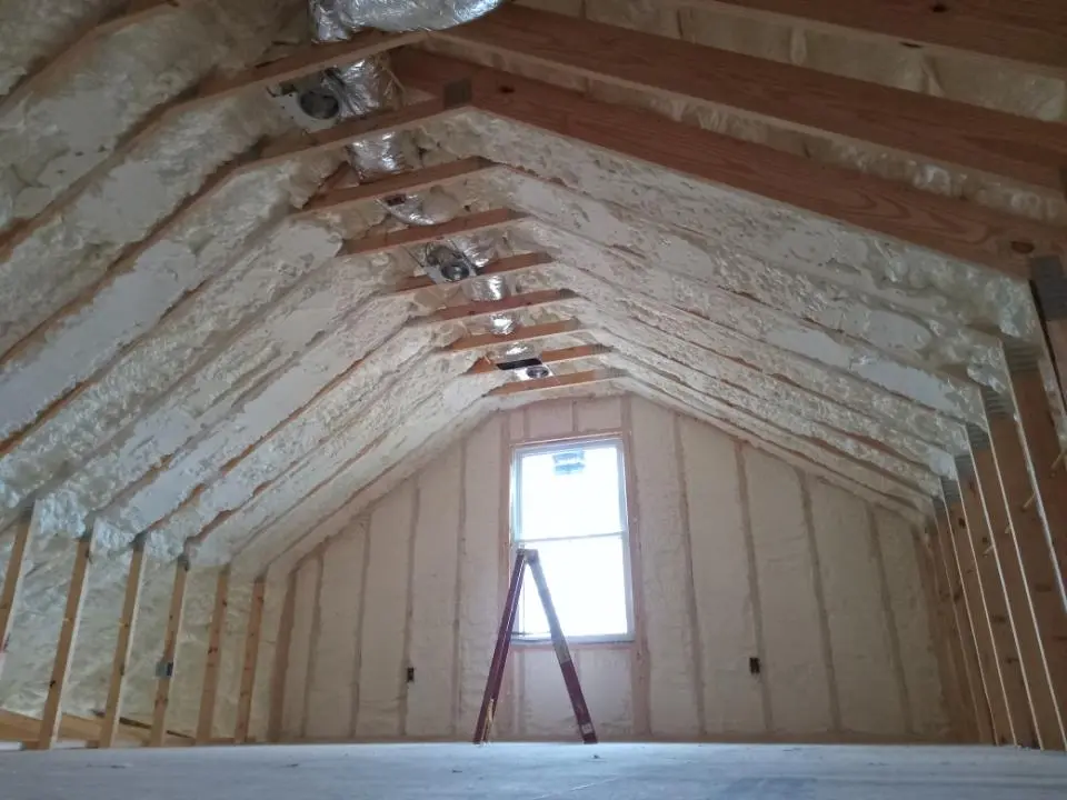 Spray foam roofing application for Crawl Space Insulation project in Rockledge